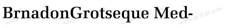BrnadonGrotseque Med字体转换